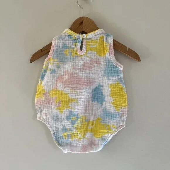 Tie Dye Muslin Bubble Romper Size 0-3 Months - Picture 2 of 3